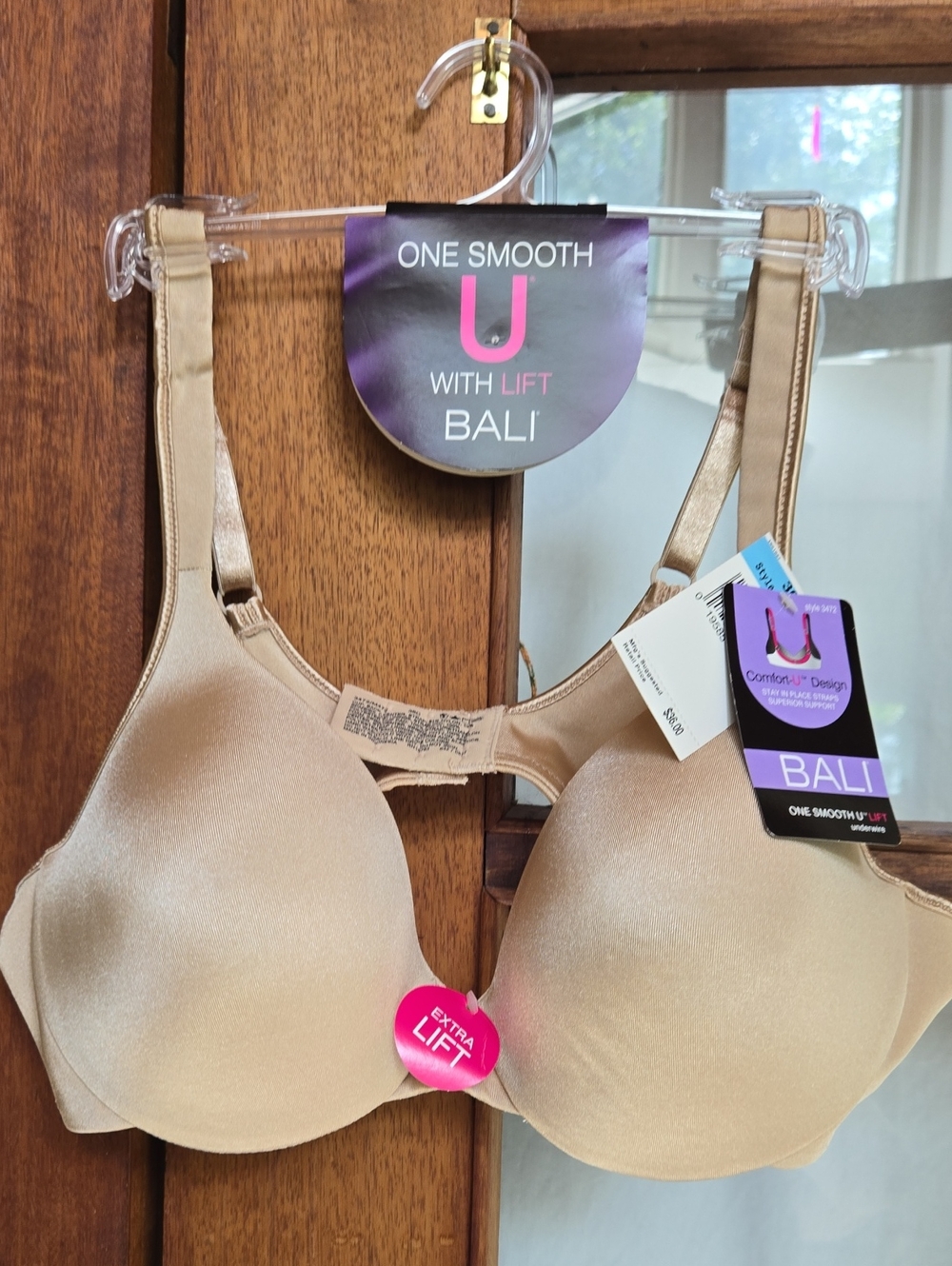 Bali One Smooth U Extra Lift T-Shirt Bra - Tan/Beige